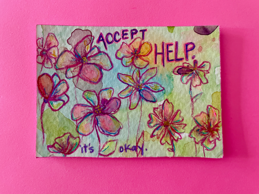Accept Help Original Painting