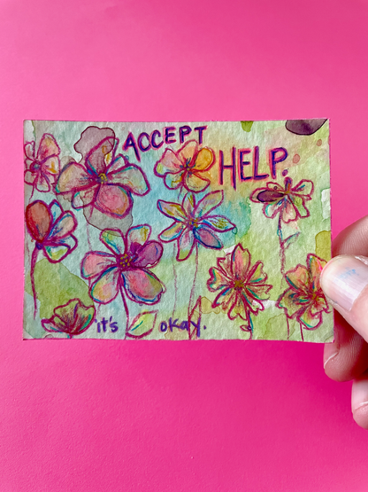 Accept Help Original Painting