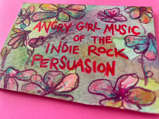Angry Girl Music of the Indie Rock Persuasion Original Painting, version 2