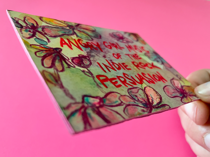 Angry Girl Music of the Indie Rock Persuasion Original Painting, version 2