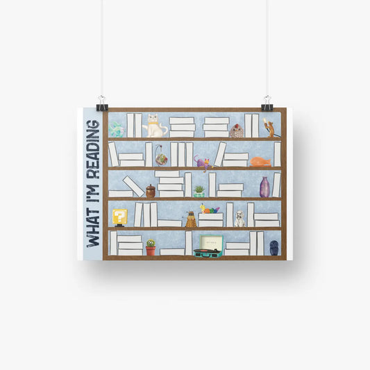 Book Tracking Poster, 9"x12" (Dated or Undated)